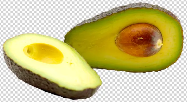Sliced Avocado PNG Transparent Background