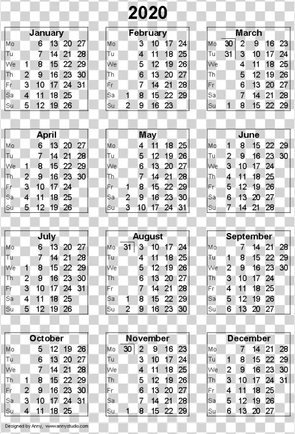 2023 Calendar PNG Transparent Background