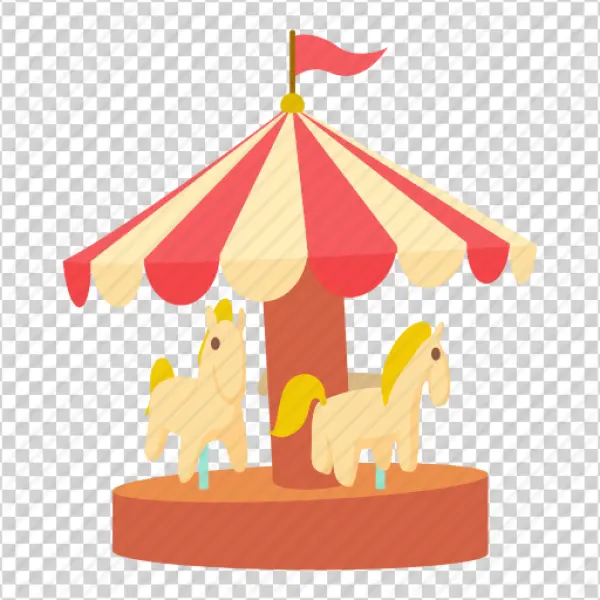 Carousel Ride PNG Transparent Background