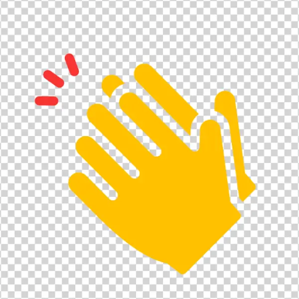 Clapping Hands Icon PNG Transparent Background