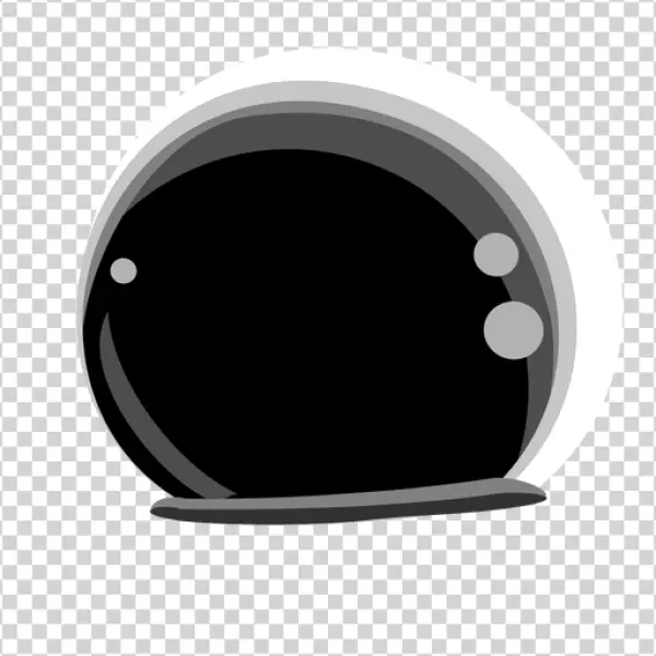 Stylized Astronaut Helmet Visor PNG