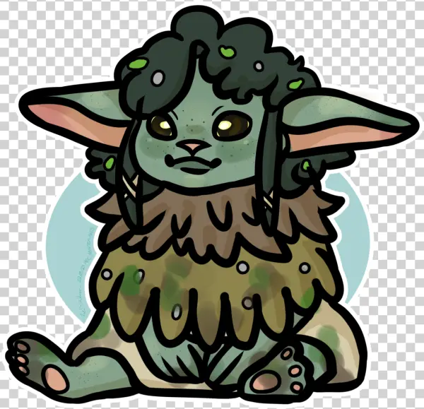 Cute Forest Goblin Creature PNG