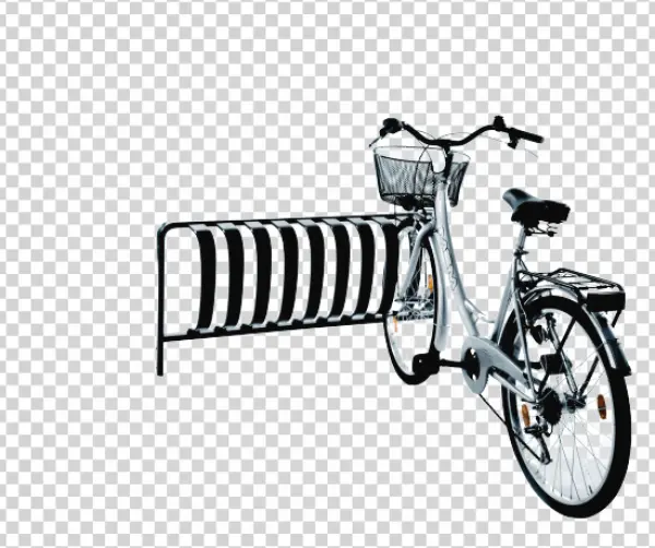 Bicycle and Bike Rack PNG Transparent
