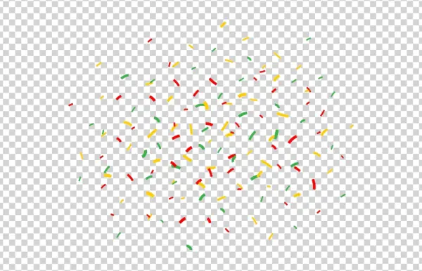 Red Green Yellow Confetti PNG Transparent Background
