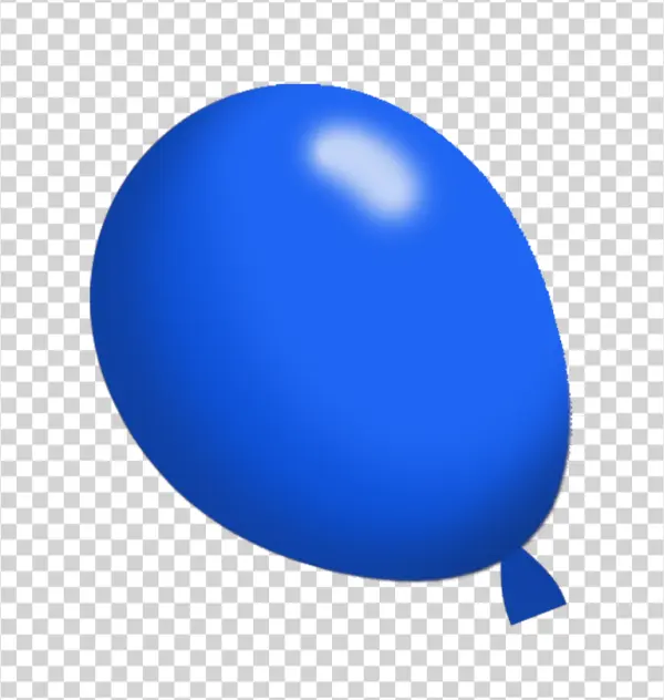 Blue Balloon PNG Transparent Background