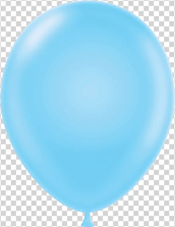 Light Blue Balloon PNG Transparent Background
