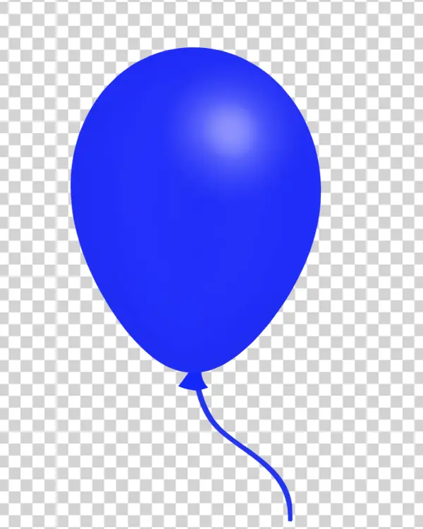 Blue Balloon PNG Transparent Background