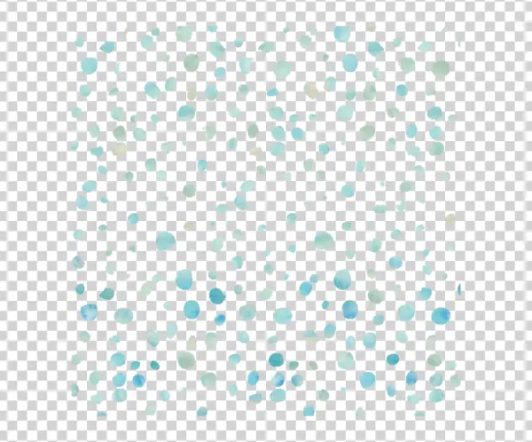 Light Blue Watercolor Dots Pattern Transparent PNG