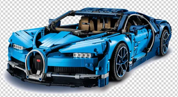 Blue LEGO Technic Bugatti Chiron PNG