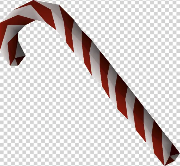 Pixel Art Candy Cane Transparent PNG