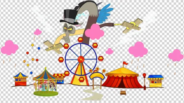 Discord's Chaotic Carnival My Little Pony PNG