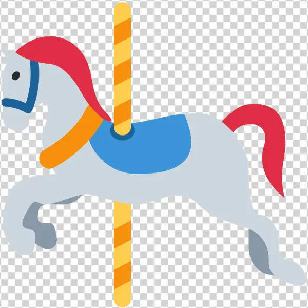 Carousel Horse PNG Transparent Background