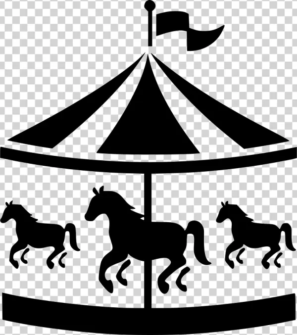 Carousel Outline PNG Transparent Background