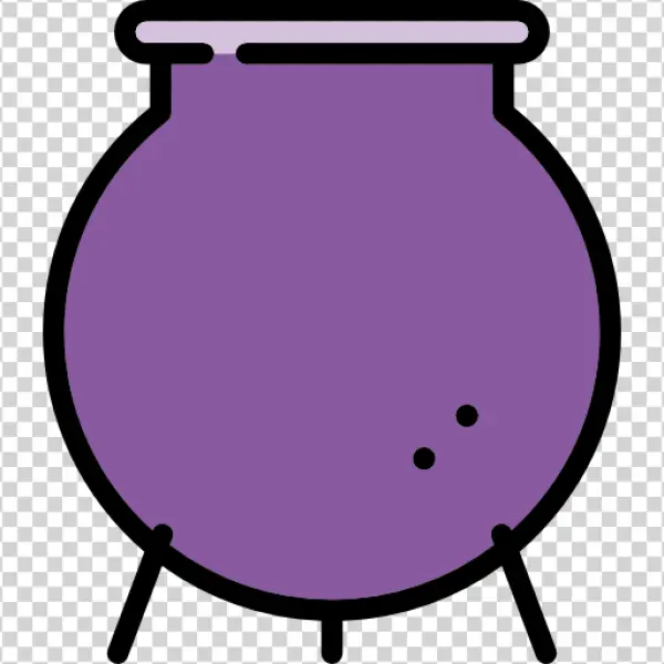 Purple Cauldron Icon Transparent PNG