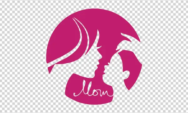 Mom and Baby Silhouette PNG
