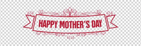 Happy Mother's Day Banner Transparent PNG