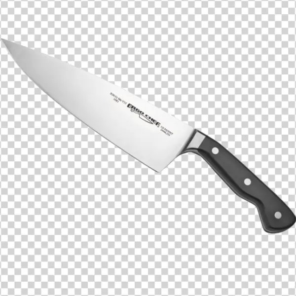 Chef's Knife PNG Transparent Background