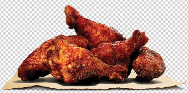 Spicy BBQ Chicken Wings PNG Transparent Background