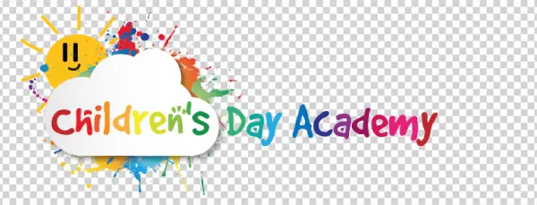 Colorful Children's Day Academy Logo PNG