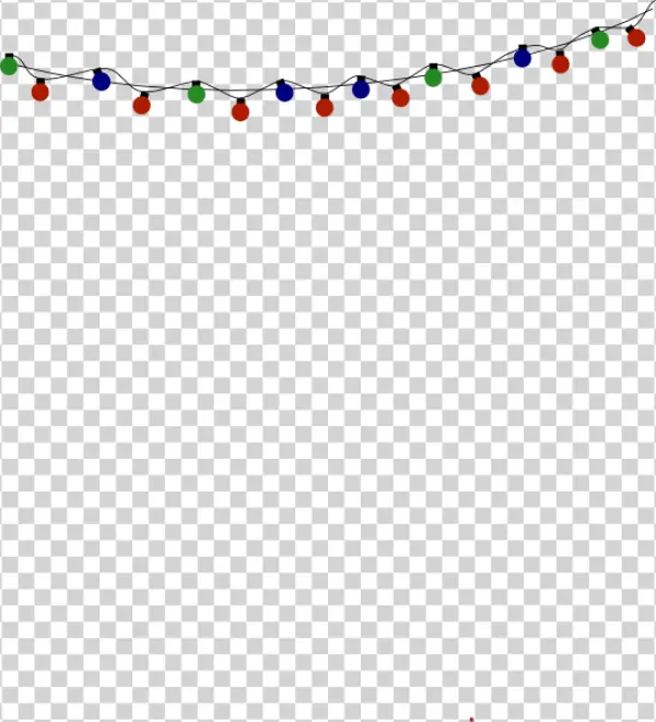 Colorful String Lights PNG Transparent Background