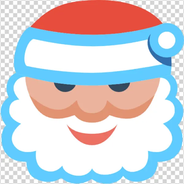 Santa Claus Head Icon PNG Transparent