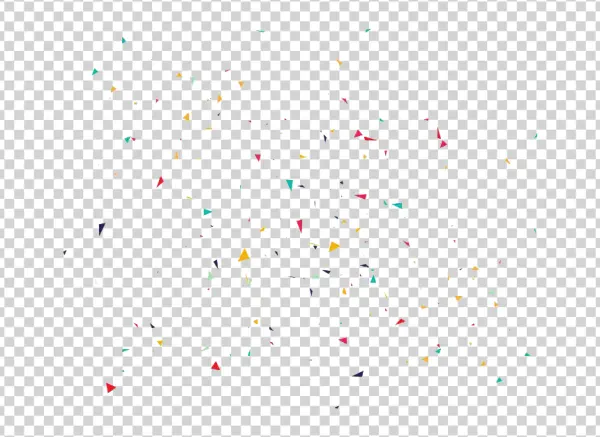 Colorful Confetti Burst Transparent PNG