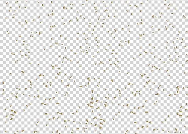Golden Confetti PNG Transparent Background
