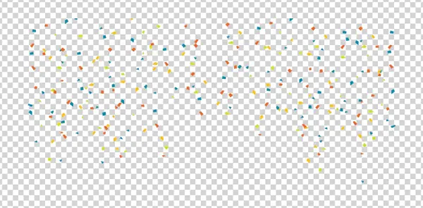 Colorful Confetti Falling PNG Transparent Background