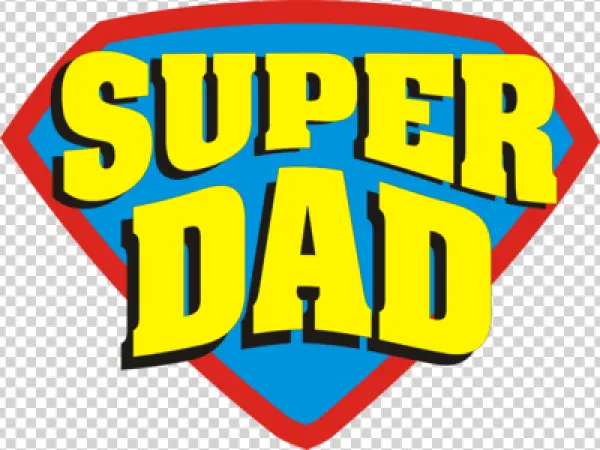 Super Dad Logo PNG Transparent Background