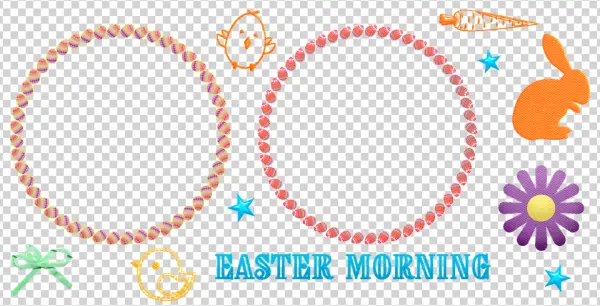 Easter Morning Holiday Elements PNG Pack