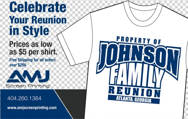 Johnson Family Reunion T-Shirt Design PNG