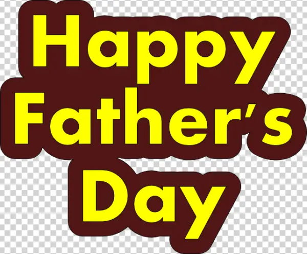 Happy Father's Day Sticker PNG Transparent Background
