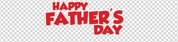 Happy Father's Day Text PNG Transparent Background