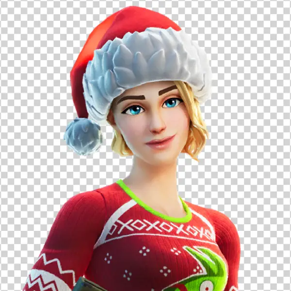 Fortnite Christmas Character PNG Transparent Background
