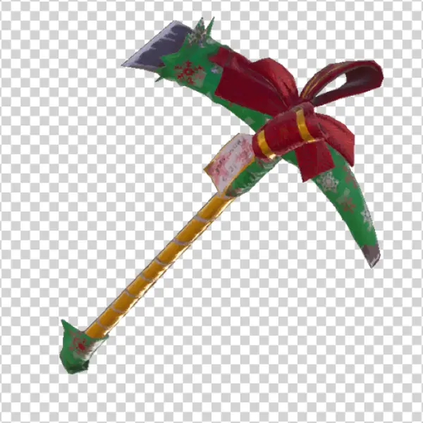 Festive Holiday Pickaxe PNG Transparent Background