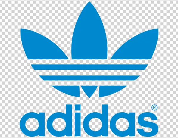 Adidas Trefoil Logo Blue PNG