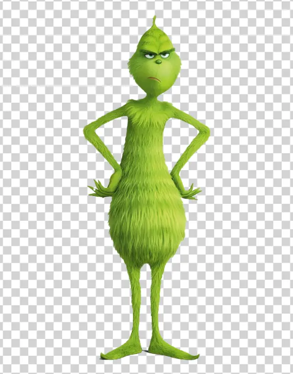 The Grinch Grumpy Pose PNG Transparent