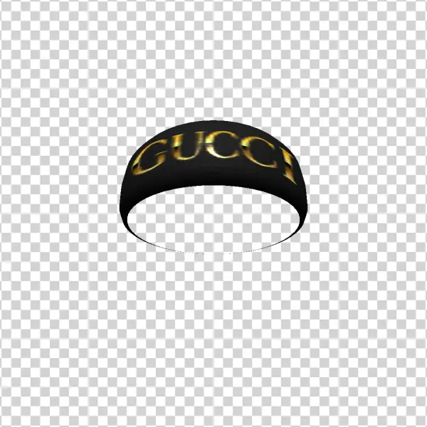 Gucci Beanie with Golden Logo PNG