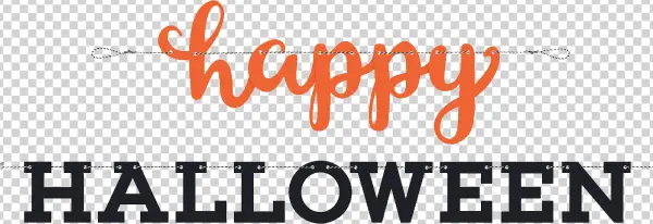 Happy Halloween Banner PNG Transparent