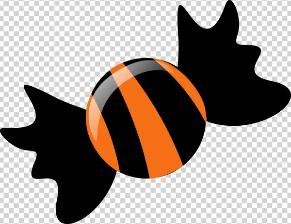 Abstract Orange Sphere Logo with Glossy Stripe