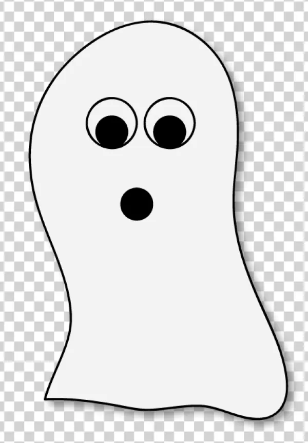 Cute Cartoon Ghost PNG Transparent Background