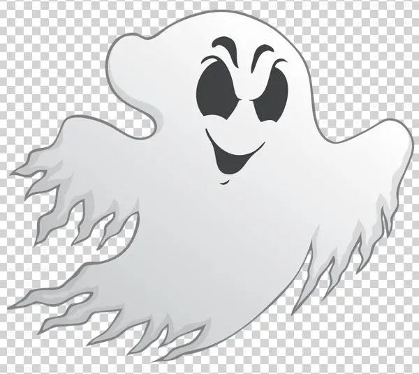 Mischievous Cartoon Ghost PNG Transparent Background