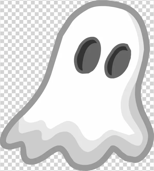 Cartoon Ghost PNG Transparent Background