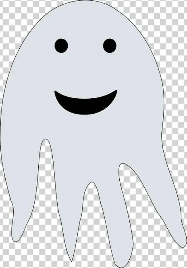 Cute Cartoon Ghost PNG Transparent Background