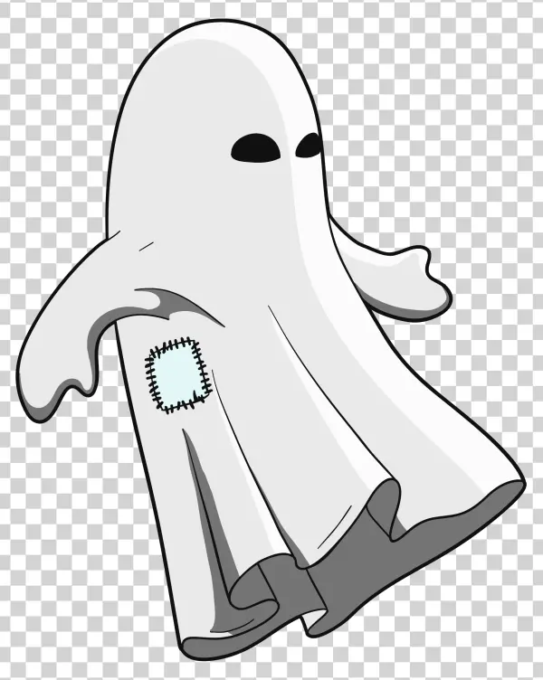 Cute Cartoon Ghost PNG Transparent Background