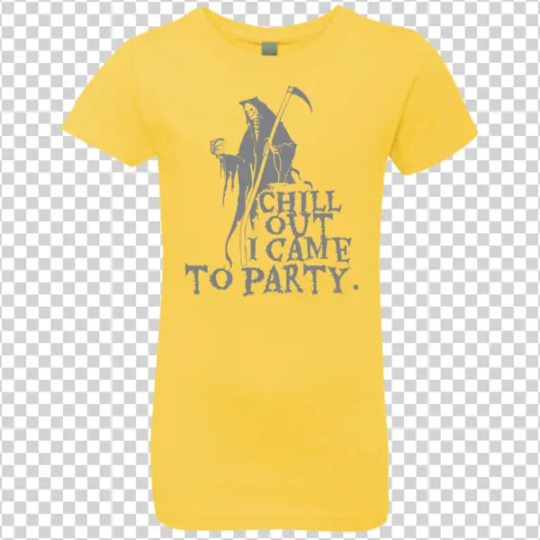 Grim Reaper Party T-Shirt PNG Transparent Background