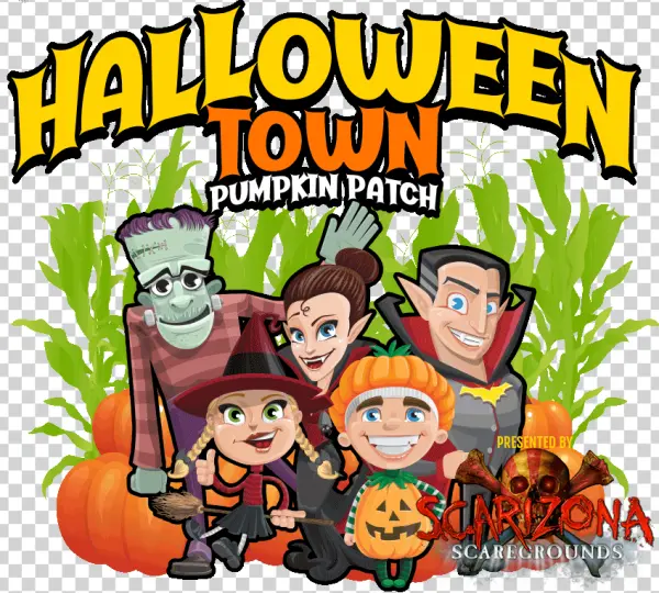 Halloween Town Pumpkin Patch Characters PNG Transparent