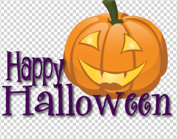 Happy Halloween Jack-o-Lantern PNG