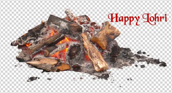 Happy Lohri Bonfire PNG Transparent