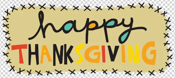 Happy Thanksgiving Graphic PNG Transparent Background